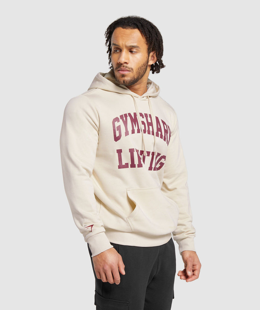 Gymshark Lifting Club Hoodie Ecru White Gymshark