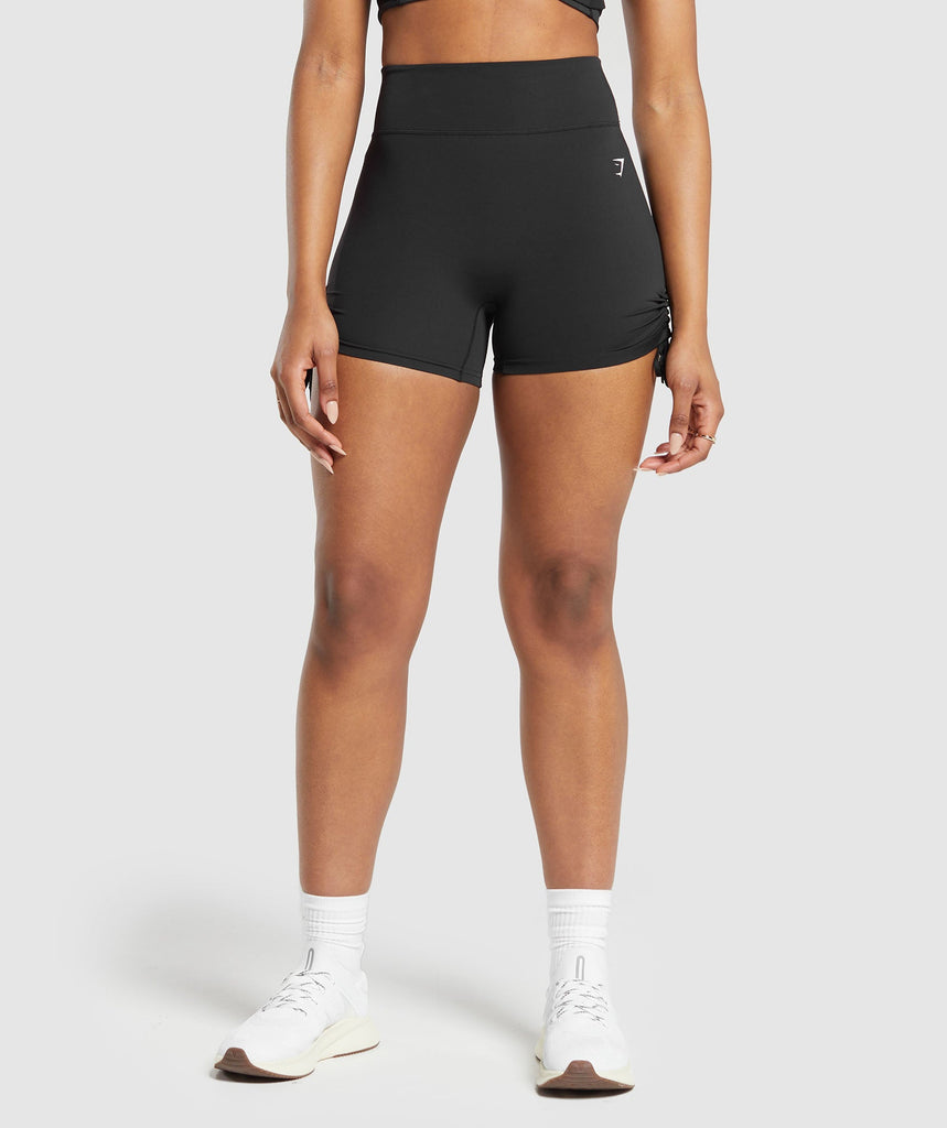 Gymshark Ruche Shorts - Black | Gymshark